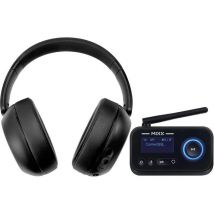 MIXX StreamQ Wireless Bluetooth Headphones & StreamPort Audio Transmitter - Black