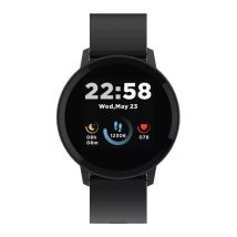 CANYON Lollypop SW-63 Smart Watch - Midnight Black, Silicone Strap, 42 mm