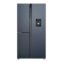 HAIER Series 7 HSPR79F18EWMB American-Style Fridge Freezer - Brushed Black