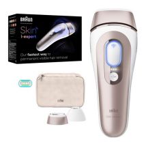 BRAUN Skin i-expert IPL7147 IPL Hair Removal System - Rose Gold & White