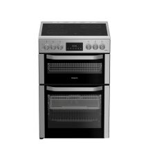 HOTPOINT Multiflow HDE6VDCASX 60 cm Electric Ceramic Cooker with Air Fry - Stainless Steel