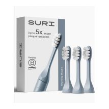 SURI Sonic Replacement Toothbrush Head - Blue, Pack of 3
