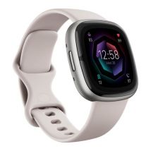 FITBIT Sense 2 Smart Watch - Lunar White & Platinum