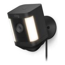 RING Spotlight Cam Plus Plug-In Full HD 1080p WiFi Security Camera - Black