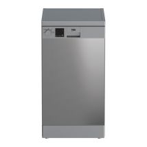 BEKO DVS04X20X Slimline Dishwasher - Stainless Steel