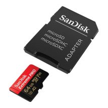 SANDISK Extreme Pro Class 10 microSDXC Memory Card - 64 GB