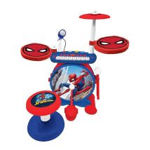 LEXIBOOK Electronic Drums Set with Seat - Spider-Man