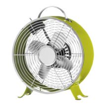 INTERIORS by Premier Retro Portable 11.5" Desk Fan - Lime Green