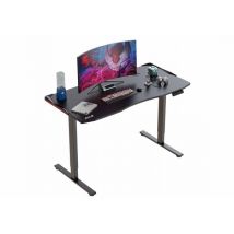ADX ADSGAMDK25 RGB Sit-to-Stand Gaming Desk - Black