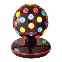 GLOBAL GIZMOS 45830 6" LED Disco Ball - Black