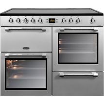 LEISURE Cookmaster CK100C210S Electric Ceramic Range Cooker - Silver & Chrome