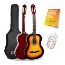 3RD AVENUE Full Size 4/4 Classical Guitar Bundle - Sunburst