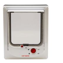 CLOSER PETS Cat Mate Electromagnetic Cat Flap - White
