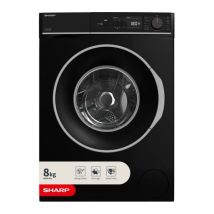 SHARP ES-NFA814BBNA-EN 8 kg 1400 Spin Washing Machine - Black
