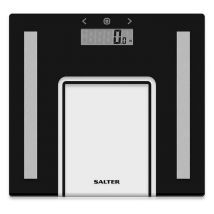 SALTER 9128 Glass Analyser Bathroom Scales - Black