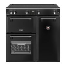 STOVES Richmond 90Ei Electric Induction Range Cooker - Black & Chrome