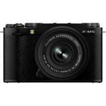 FUJIFILM X-M5 Mirrorless Camera with FUJINON XC 15-45 mm f/3.5-5.6 OIS PZ Lens - Black