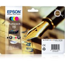 EPSON Pen & Crossword T1626 Cyan, Magenta, Yellow & Black Ink Cartridges - Multipack