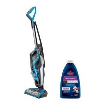 BISSELL CrossWave Upright Hard Floor Vacuum Cleaner - Titanium & Blue