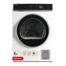 SHARP KD-NHA8S6GW1D-EN 8 kg Heat Pump Tumble Dryer - White