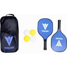 VOLLINT 2 Player Pickleball Set - Blue & Yellow