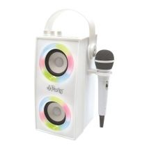 LEXIBOOK iParty BTP180Z Bluetooth Karaoke System - White