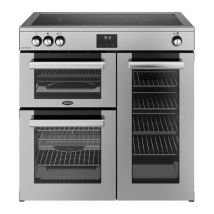 BELLING Cookcentre 90Ei Electric Induction Range Cooker - Stainless Steel