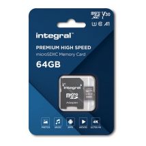 INTEGRAL V30 Class 10 microSD Memory Card - 64 GB