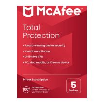 MCAFEE Total Protection - 1 year for 5 devices