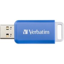 VERBATIM DataBar USB 2.0 Memory Stick - 64 GB, Blue