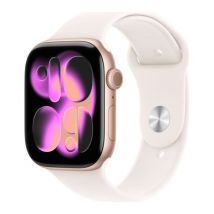 APPLE Watch Series 11 - 46 mm Rose Gold Aluminium Case with Light Blush Sport Band, S/M