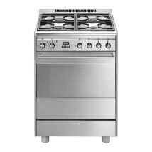 SMEG SUK61PX8 60 cm Dual Fuel Cooker - Stainless Steel