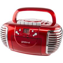 GROOV-E Retro GV-PS813-RD Boombox - Red