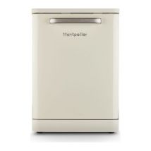 MONTPELLIER Retro MAB1353DC Full-size Dishwasher - Cream