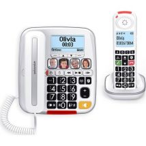 SWISSVOICE Xtra 3355 Combo Home Phone - Twin Handsets, White