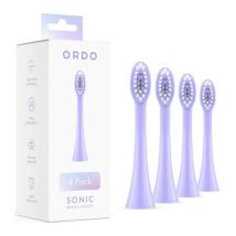 ORDO Sonic+ Replacement Toothbrush Heads - Pack of 4, Pearl Violet