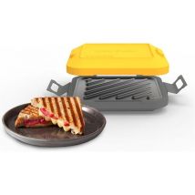 DREW&COLE Clever Micro Toastie Maker - Yellow & Grey