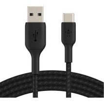 BELKIN Braided USB-C to USB-A Cable - 3 m, Black