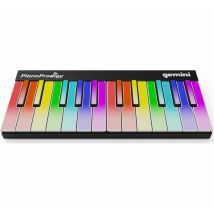 GEMINI PianoProdigy GPP101 Portable MIDI Controller Keyboard - Black