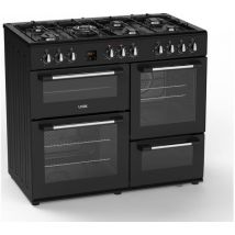 LOGIK LRC100B21 100 cm Dual Fuel Range Cooker - Black