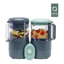 BABYMOOV Nutribaby One 4-in-1 Baby Food Maker - Black and Green