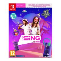 NINTENDO SWITCH Let's Sing 2025 & 2 Microphones
