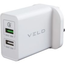 VELD VH48DW Super-Fast Dual USB Wall Charger