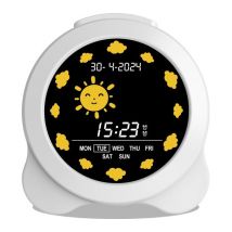 GROOV-E Kidz Sleep Training Alarm Clock - White