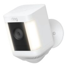 RING Spotlight Cam Plus Battery Full HD 1080p WiFi Security Camera - White