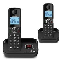 ALCATEL F860 Voice TAM ATL1423549 Cordless Phone - Twin Handsets, Black