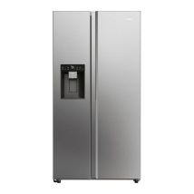 HAIER HSW79F18CIMM American-Style Smart Fridge Freezer - Platinum Inox
