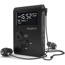 MAJORITY Petersfield Go Portable DAB+/FM Radio - Black