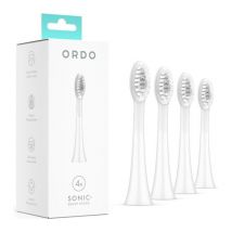 ORDO Sonic+ Replacement Toothbrush Heads - Pack of 4, White