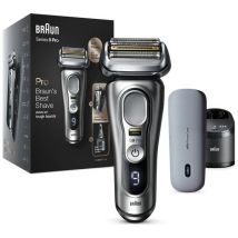 BRAUN Series 9 Pro 9477CC Wet & Dry Foil Shaver, SmartCare Centre & PowerCase - Silver